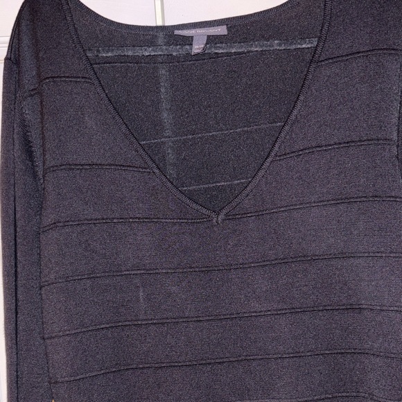 Lane Bryant Black Long Sleeve Knit Midi Dress with Subtle A-Line - Picture 3 of 9